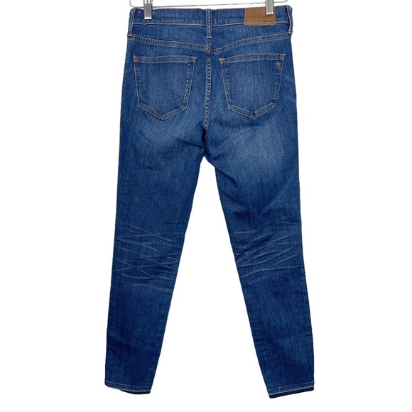 Madewell 9” High Riser Skinny Skinny Jeans Distressed with Fray Hem - Picture 5 of 11